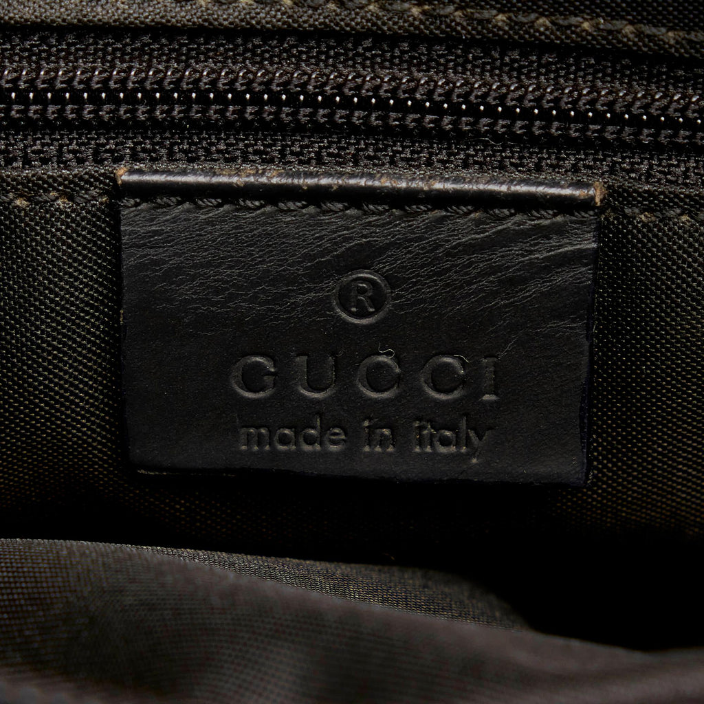 Gucci Gucci Nylon Bamboo Satchel (SHG-30579)