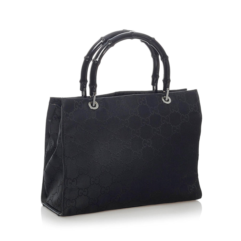 Gucci Gucci Nylon Bamboo Satchel (SHG-30579)