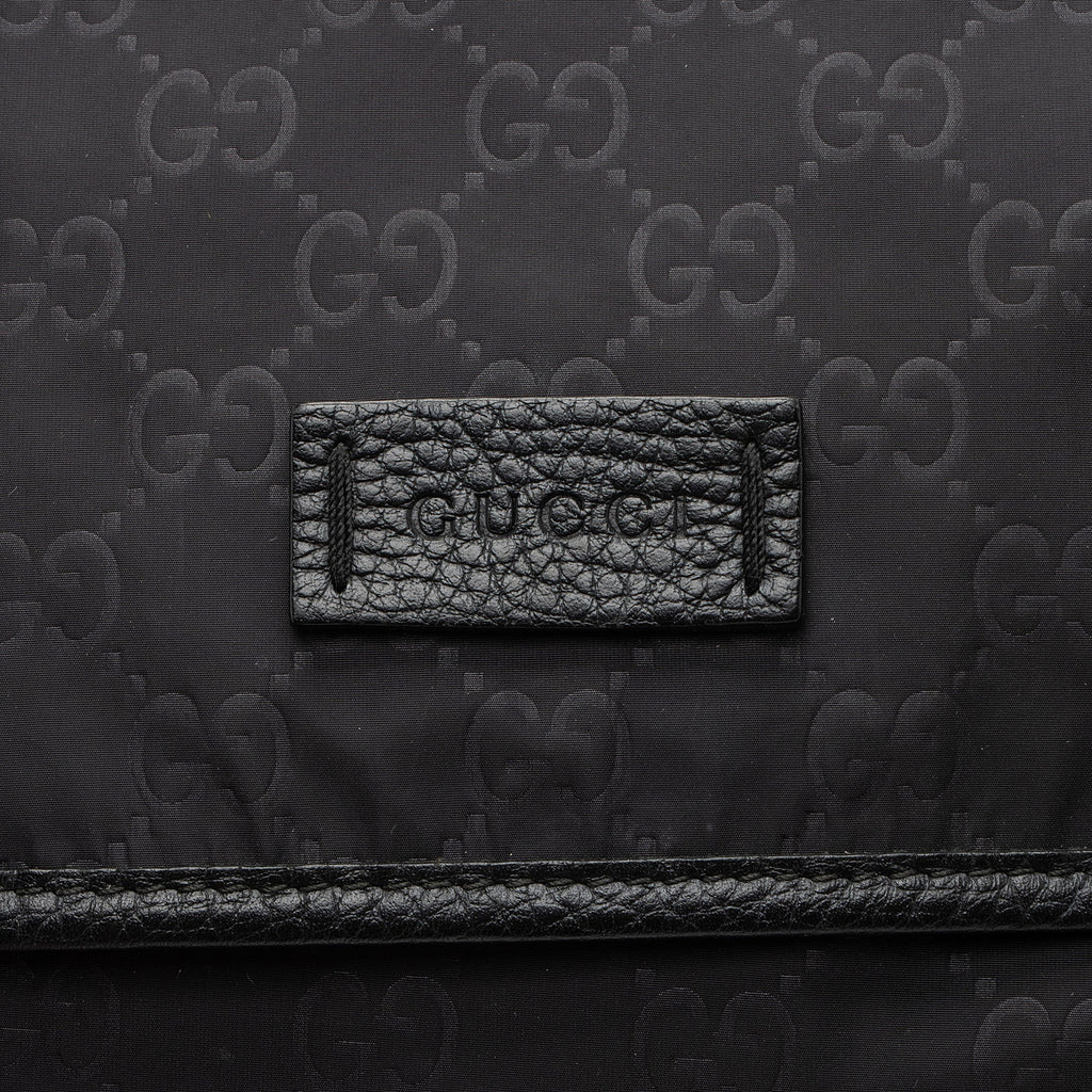 Gucci GG Nylon Double Buckle Messenger