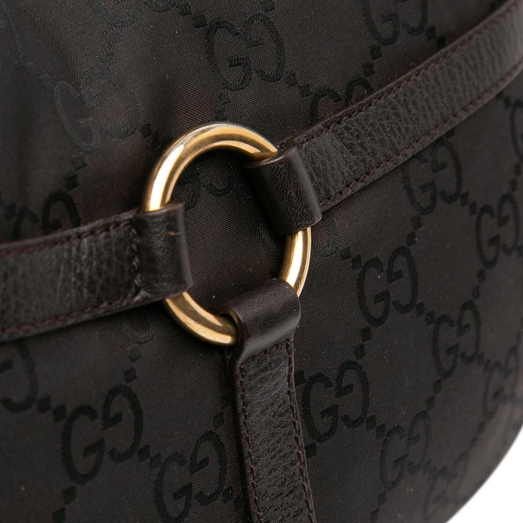 Gucci GG Nylon Reins Hobo Bag