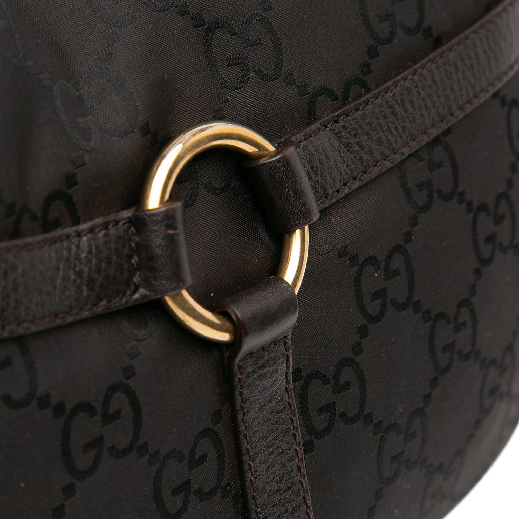Gucci GG Nylon Reins Hobo Bag