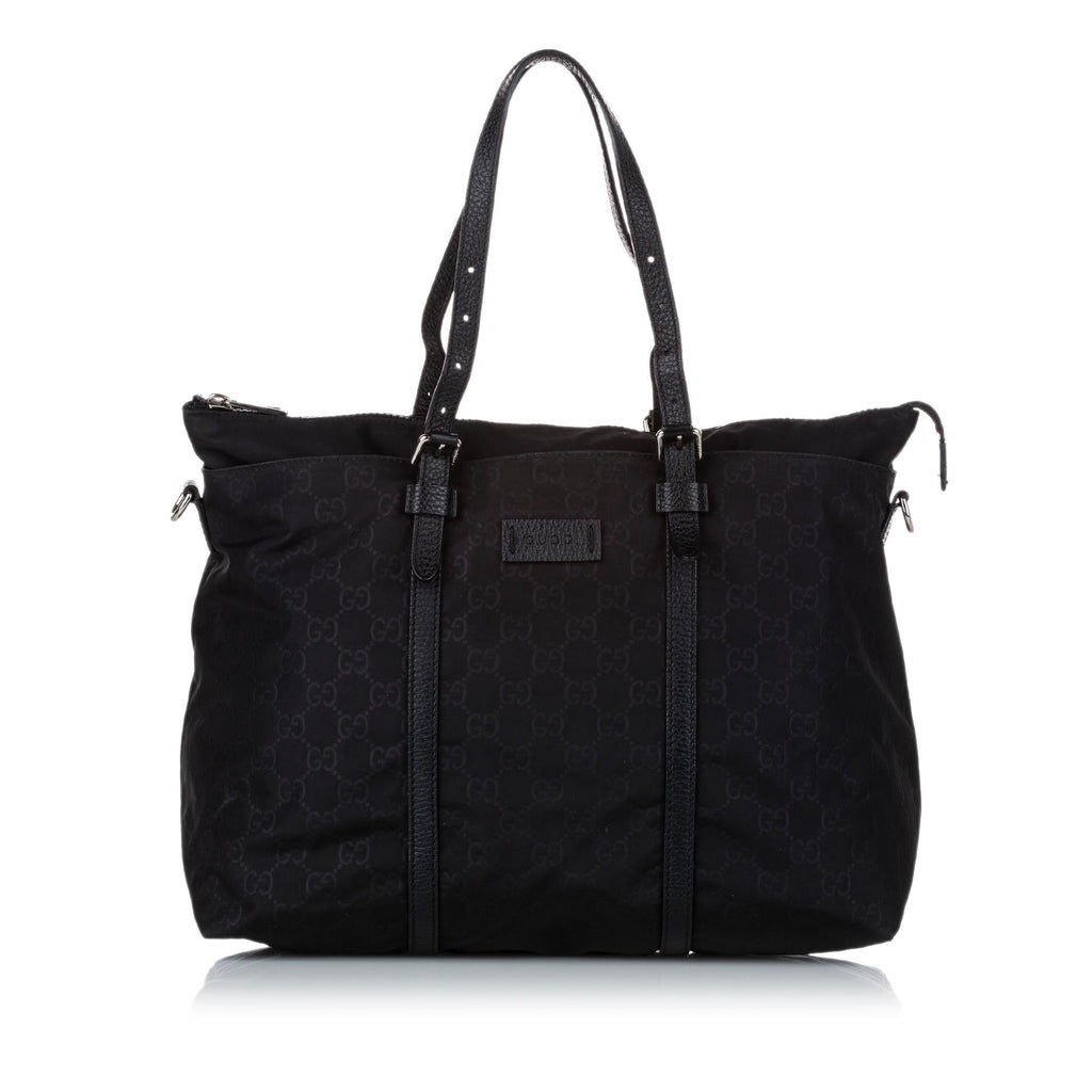 Gucci GG Nylon Satchel (SHG-zPVamU)