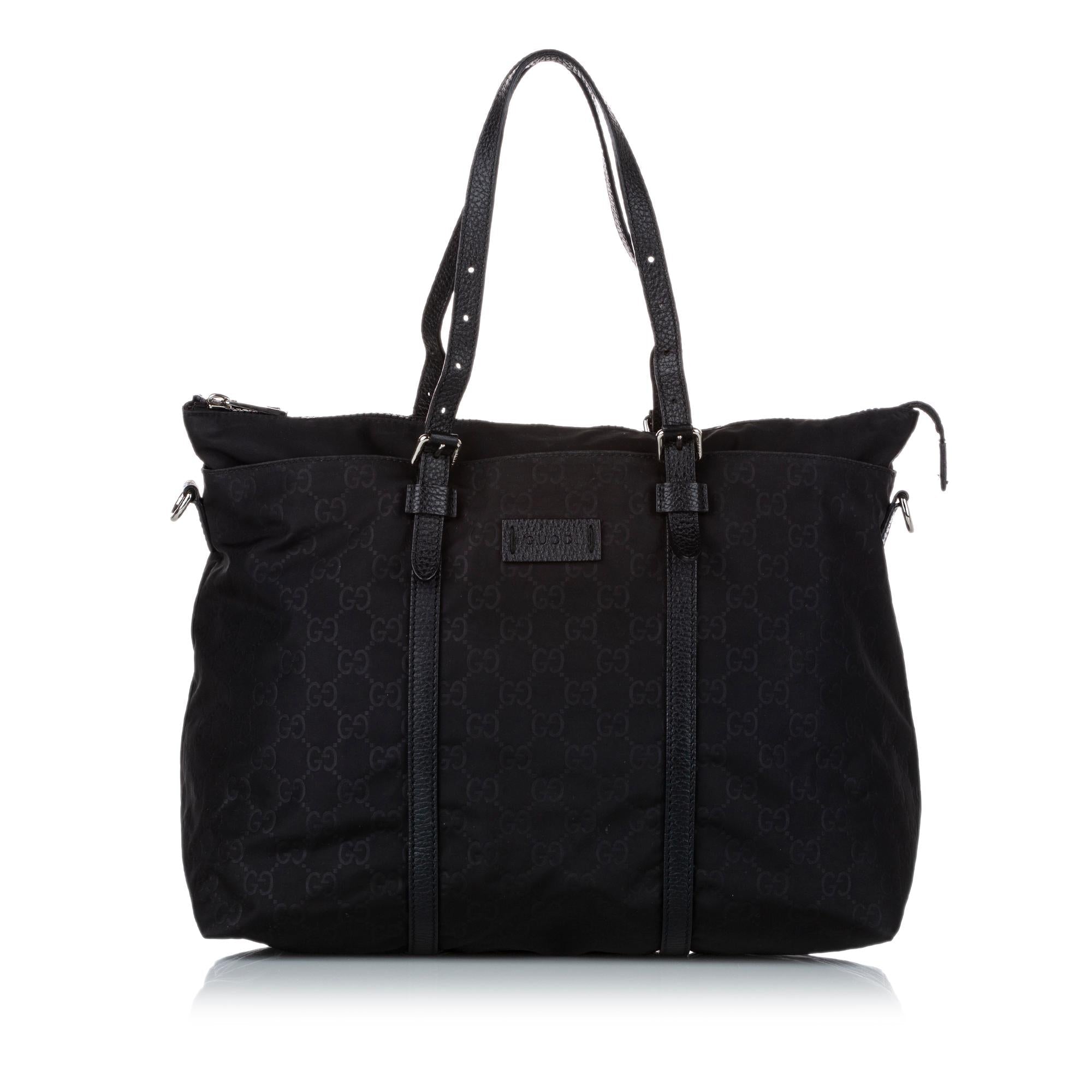 Gucci GG Nylon Satchel (SHG-zPVamU)