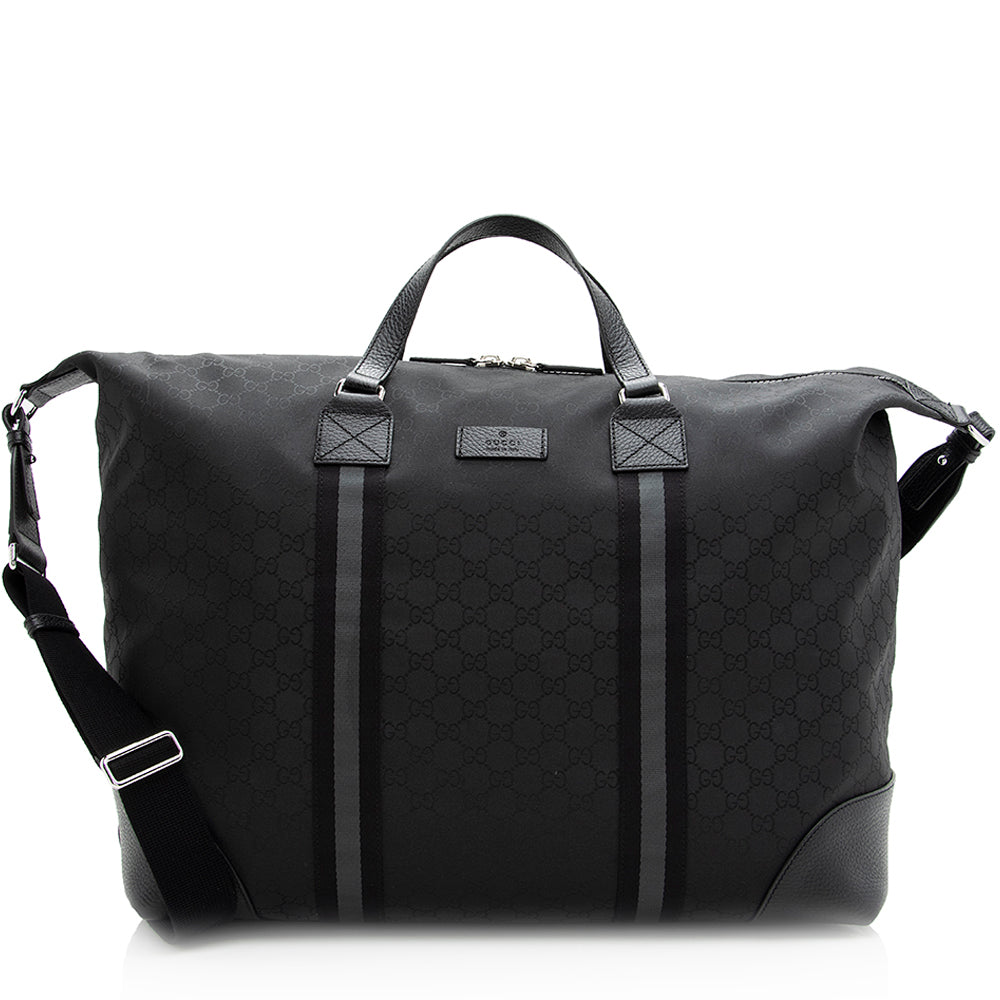 Gucci Gucci Nylon Travel Duffel Bag (SHF-20564)