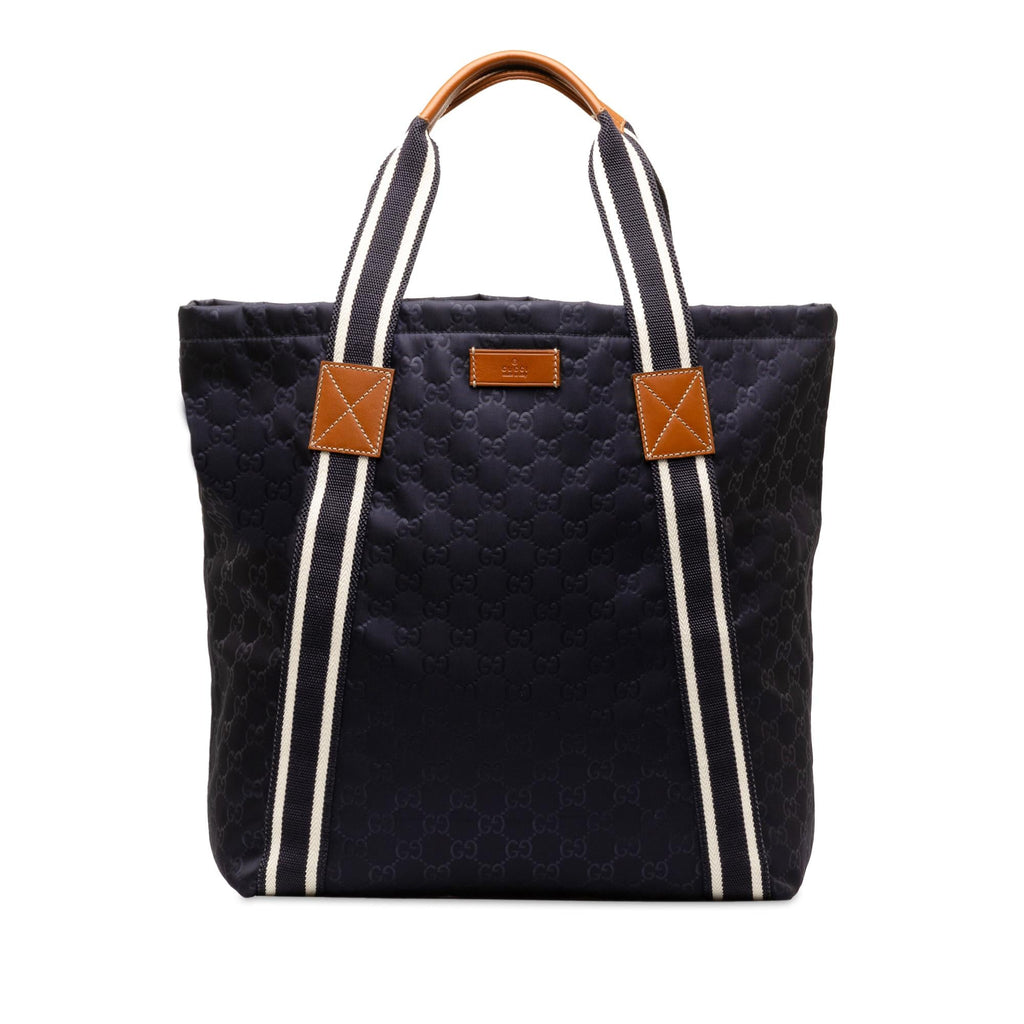Gucci GG Nylon Web Tote (SHG-xenhMr)