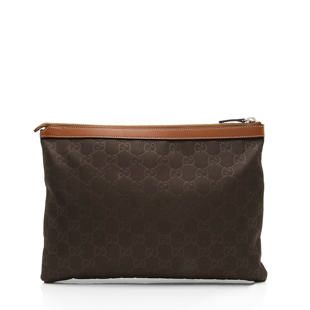 Gucci GG Nylon Zip Pouch