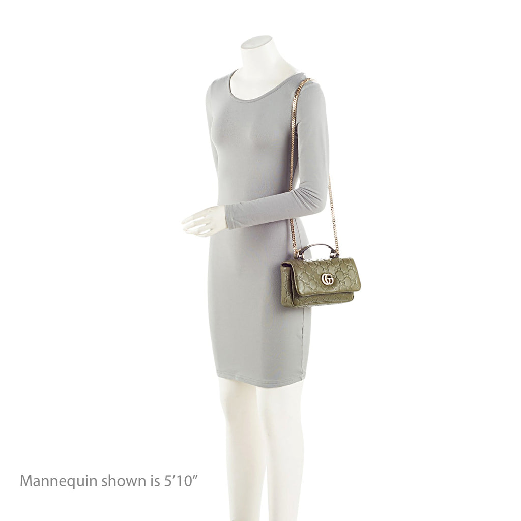 Gucci Jumbo GG Puffy Leather Milano Small Top Handle
