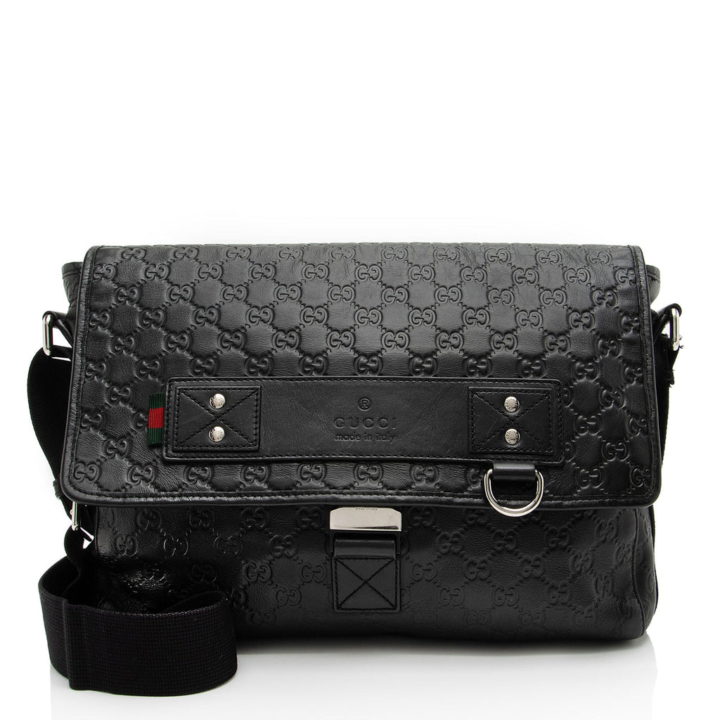 Gucci GG Rubber Effect Web Medium MessLBger