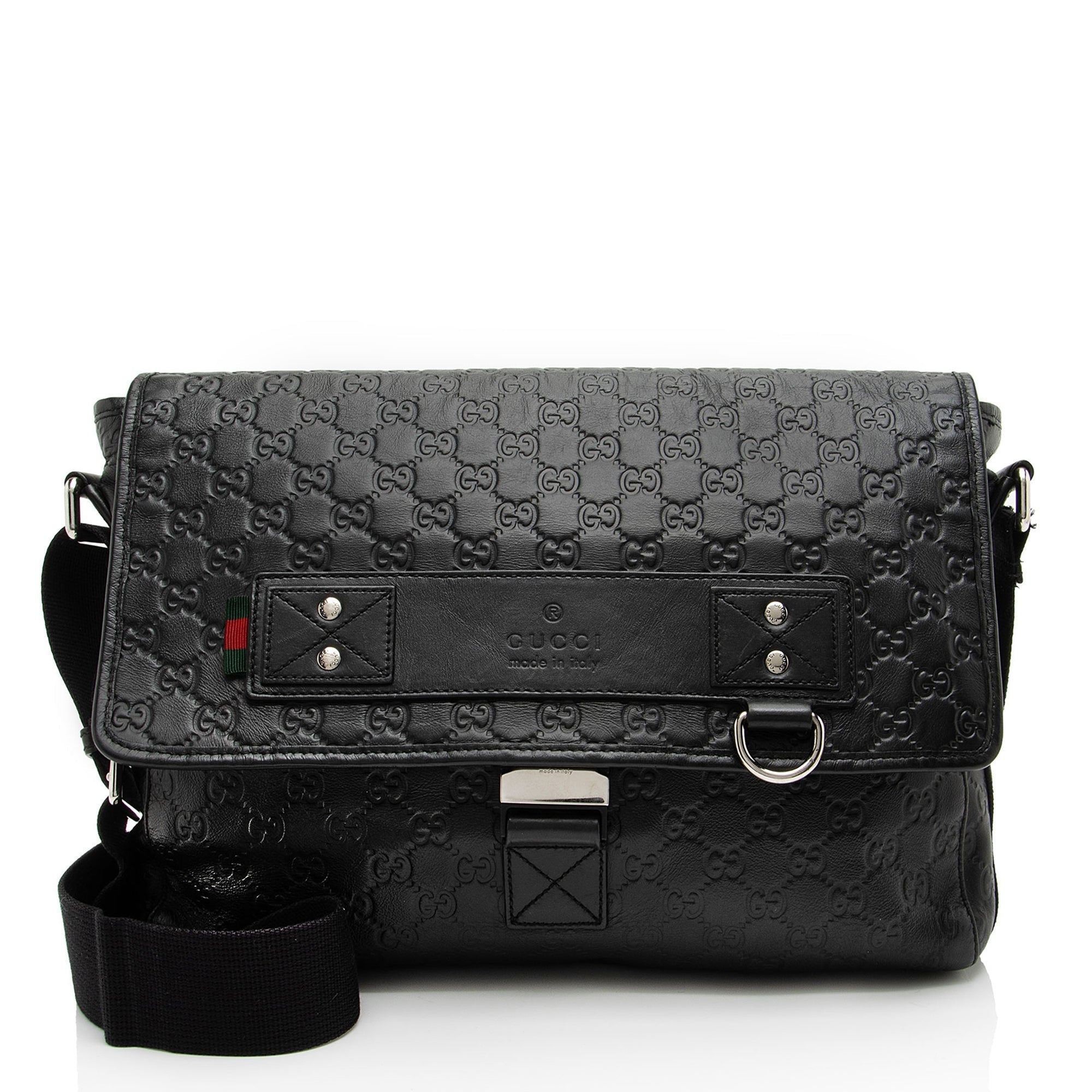 Gucci GG Rubber Effect Web Medium MessLBger