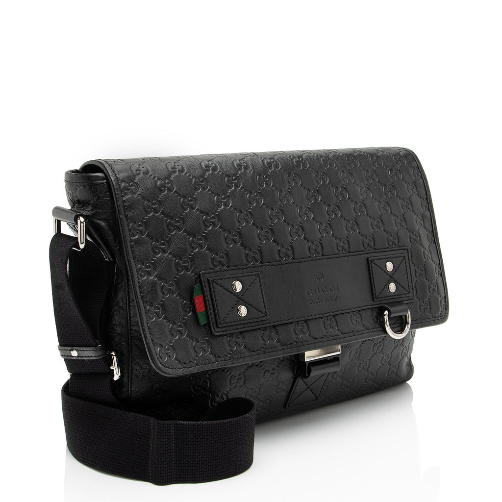Gucci GG Rubber Effect Web Medium MessLBger