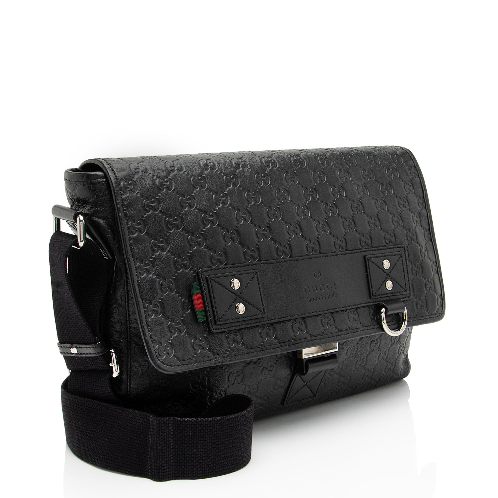 Gucci GG Rubber Effect Web Medium MessLBger