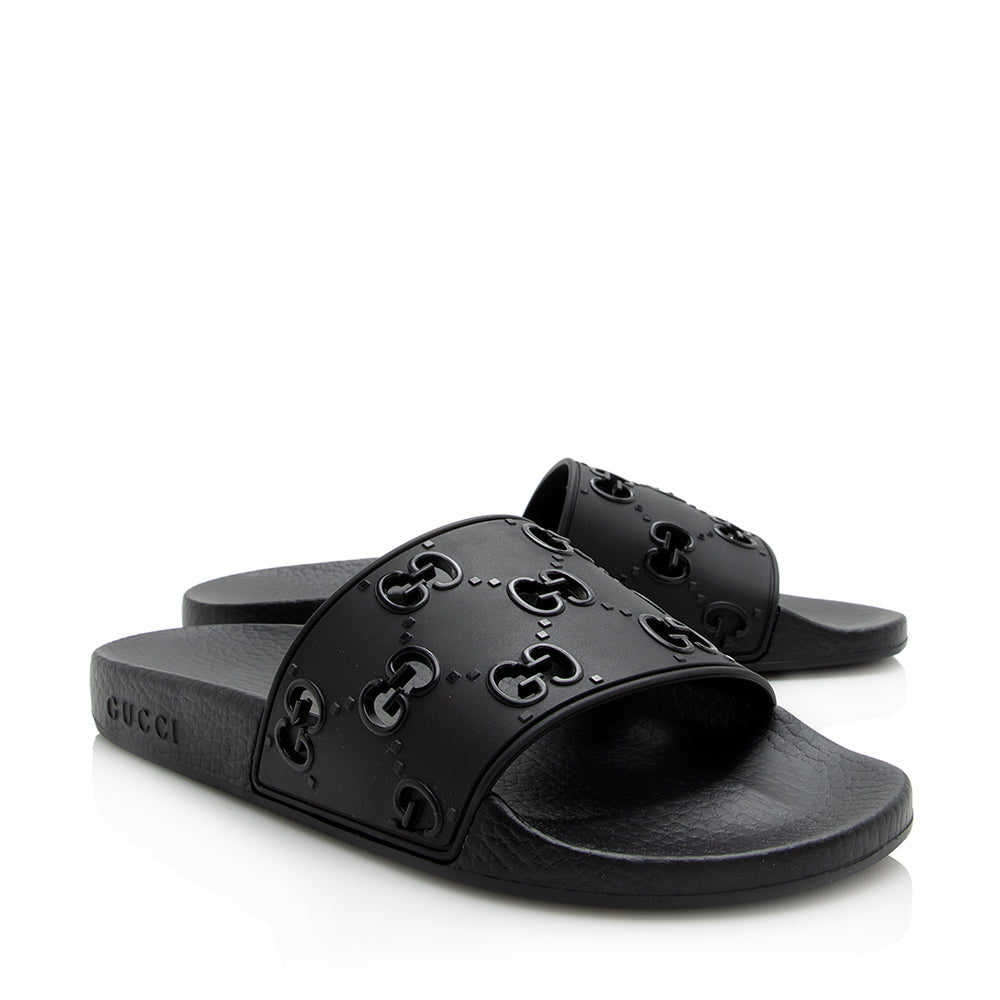 Gucci Gucci Rubber Slides - Size 8 / 38 (SHF-21582)