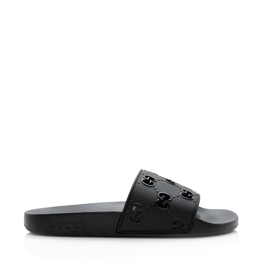 Gucci Gucci Rubber Slides - Size 8 / 38 (SHF-21582)