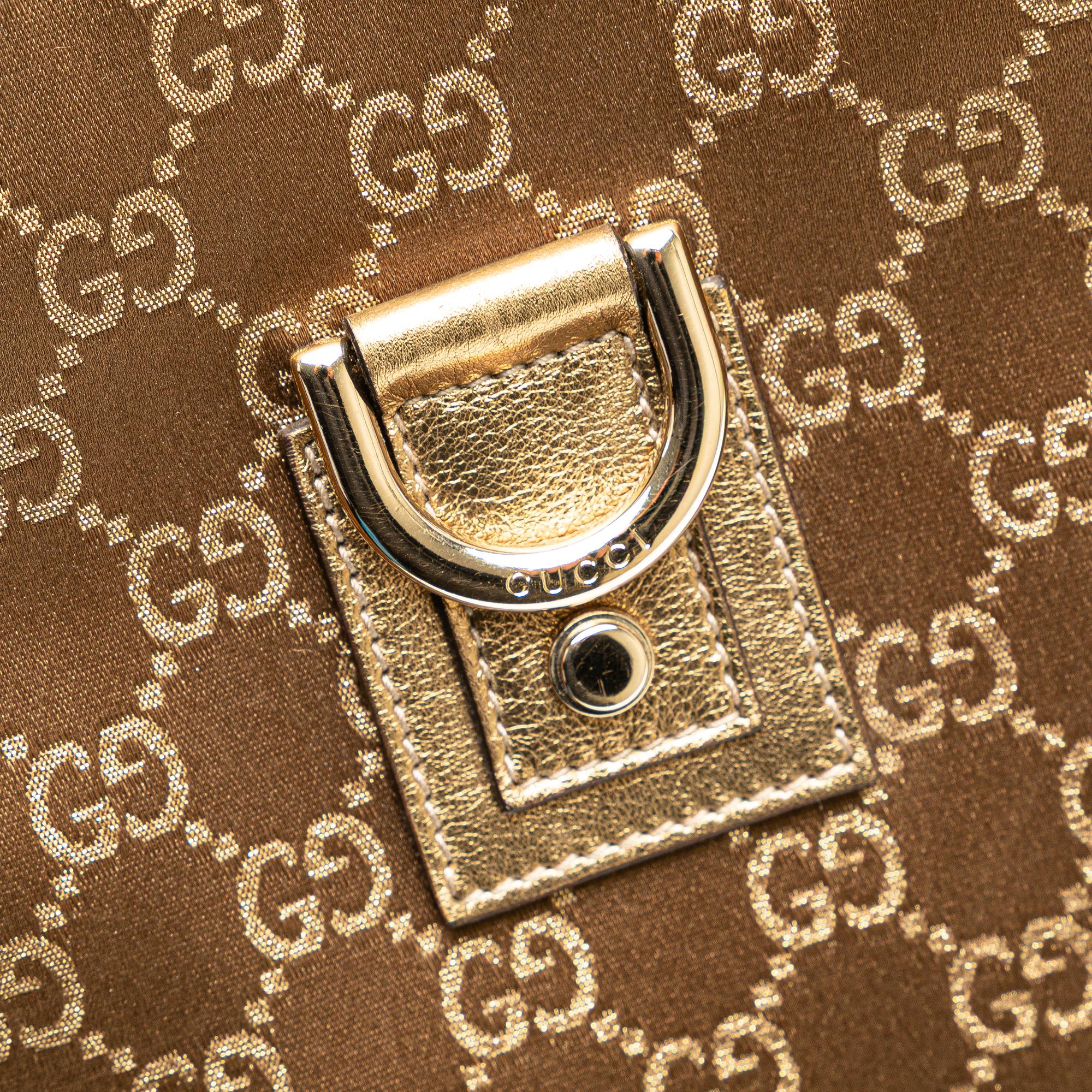 Gucci GG Satin Abbey D Ring Crossbody