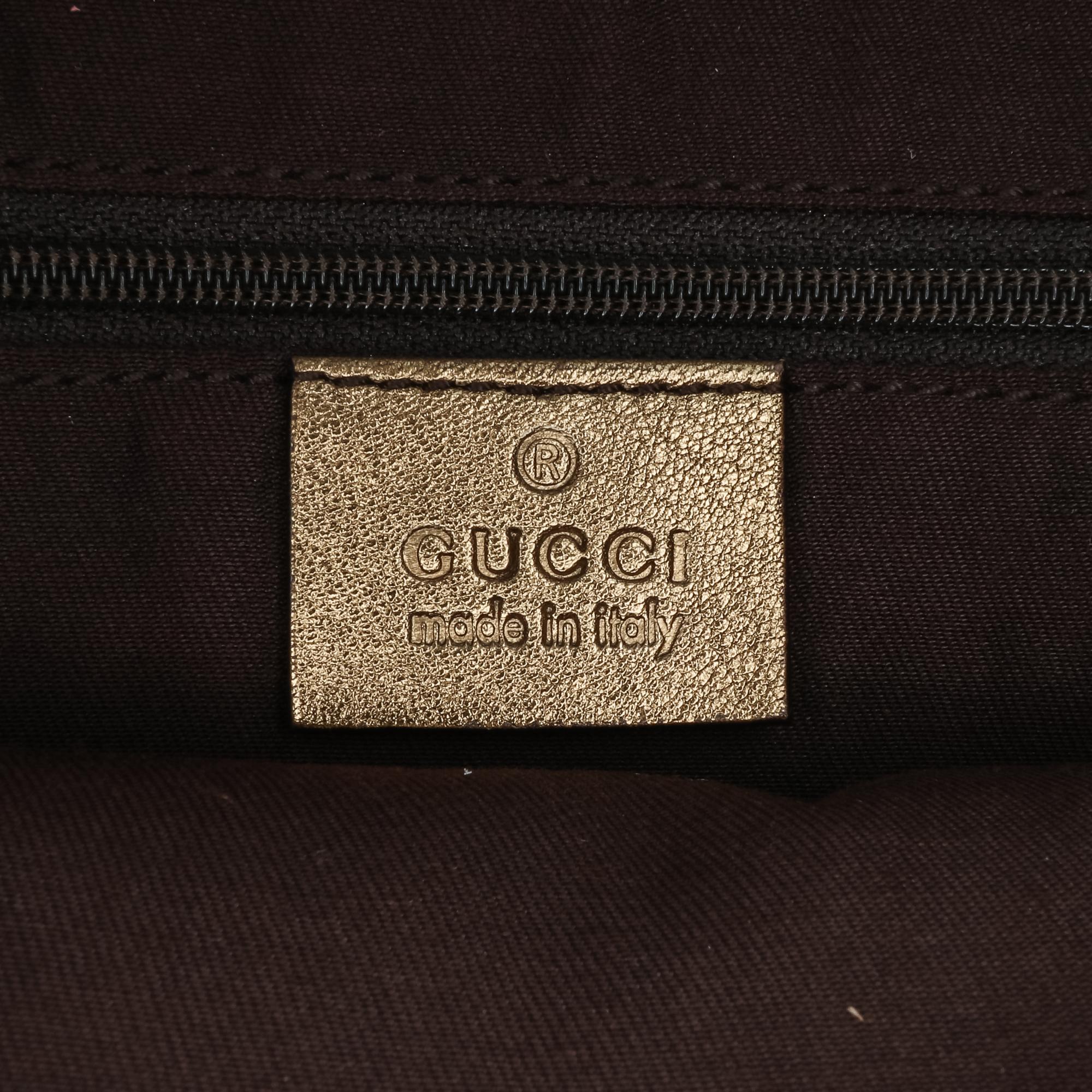 Gucci GG Satin Abbey D Ring Tote