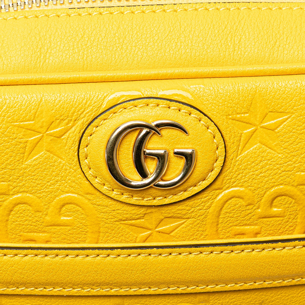 Gucci GG Star Embossed Leather Crossbody