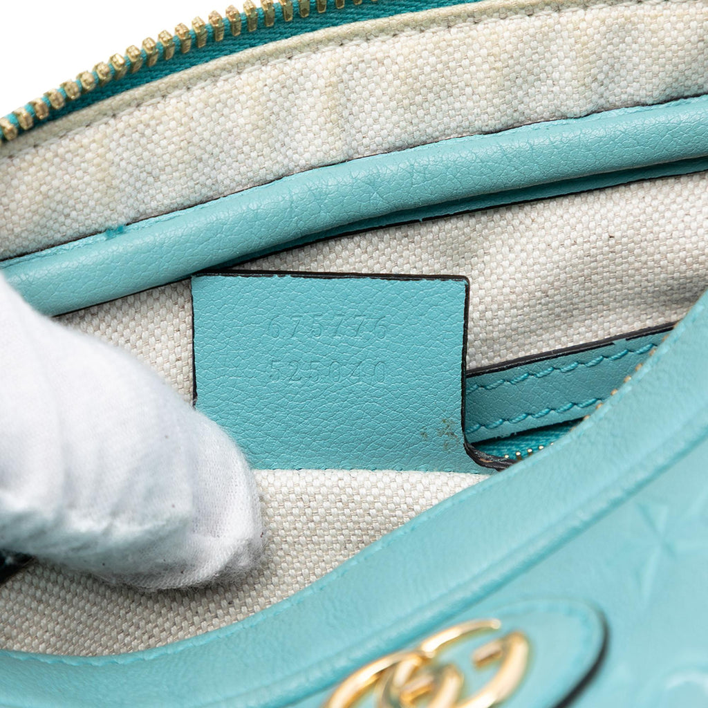 Gucci GG Star Embossed Leather Crossbody