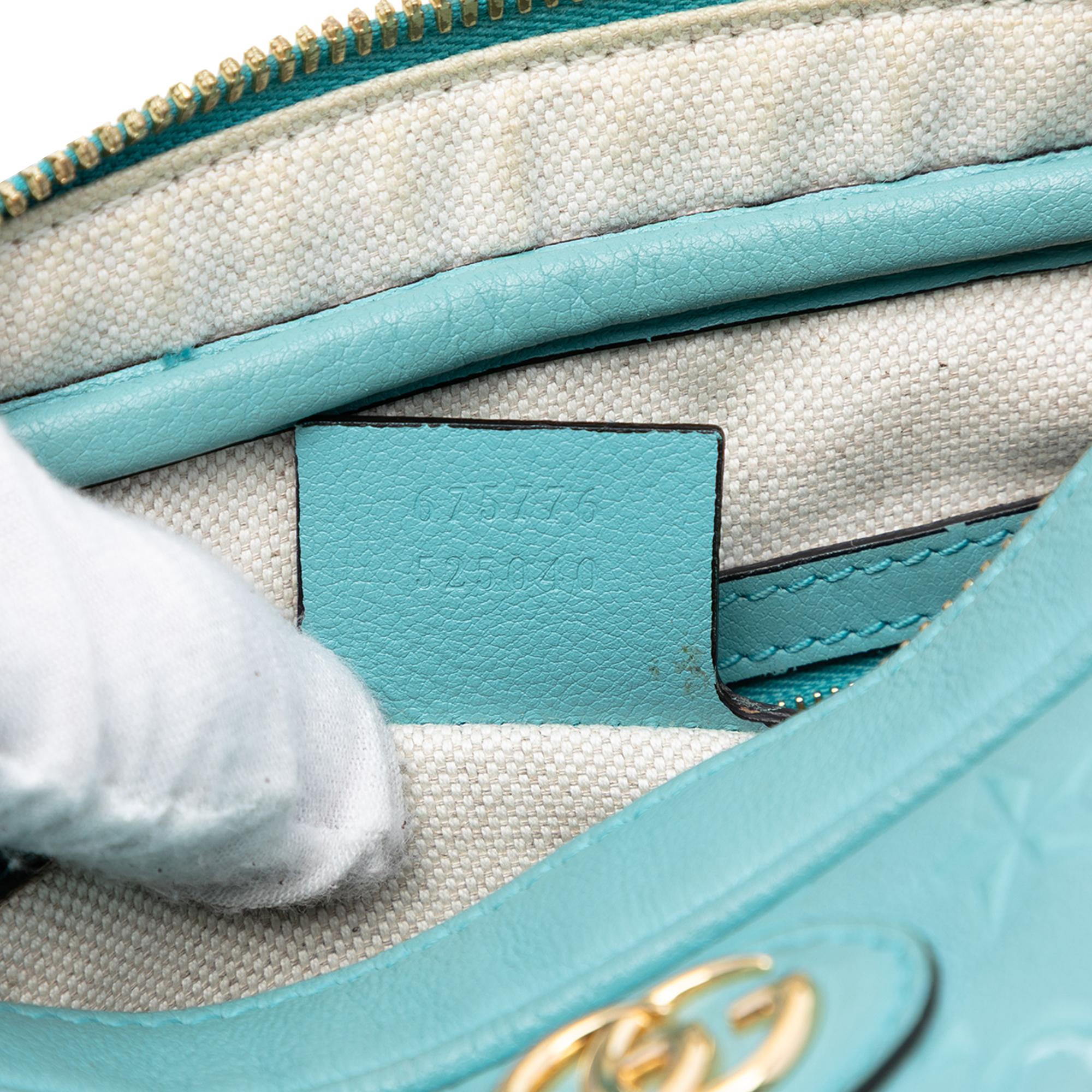 Gucci GG Star Embossed Leather Crossbody