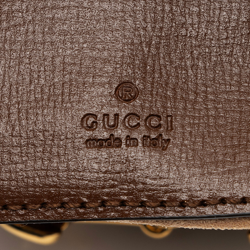 Gucci GG Supreme 1955 Horsebit Web Strap Wallet (SHF-XpjO67)