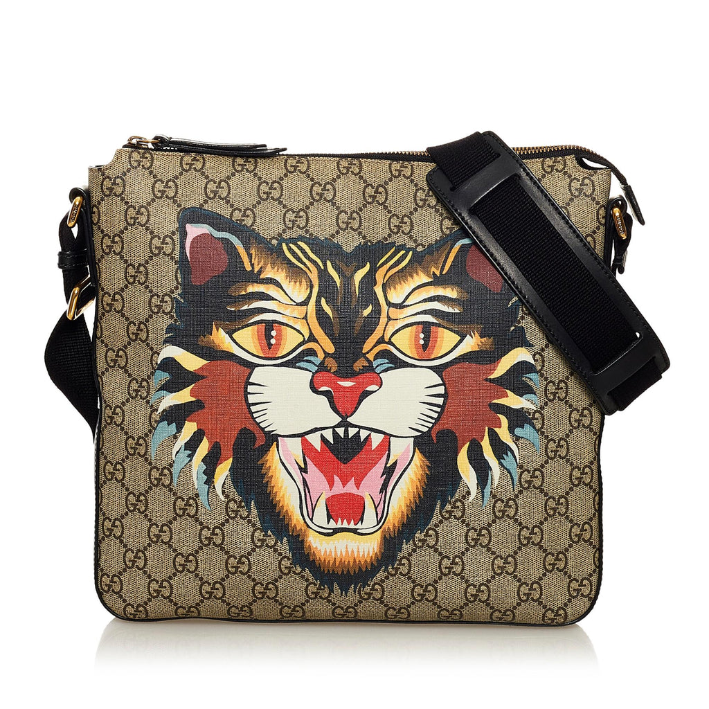 Gucci Gucci Supreme Angry Cat Crossbody Bag (SHG-34262)