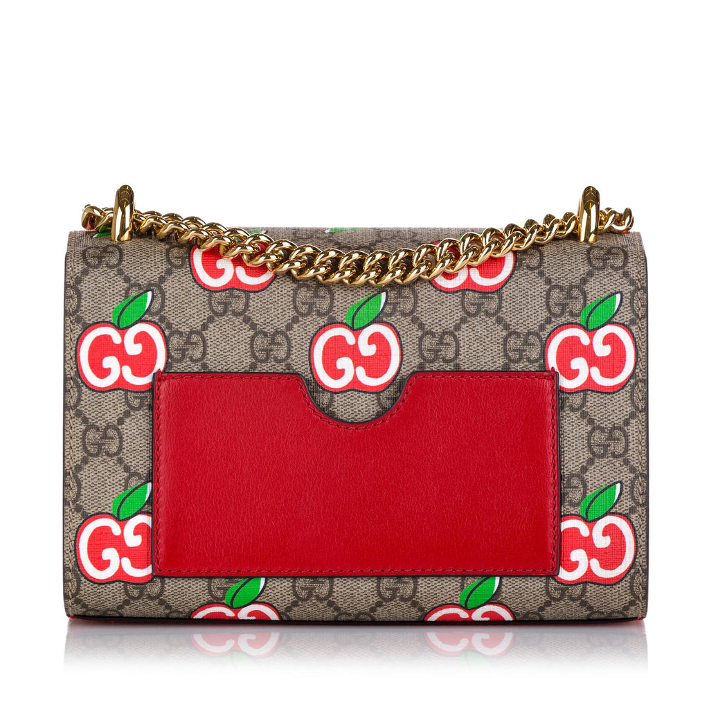 Gucci GG Supreme Apple Padlock Shoulder Bag (SHG-35947)