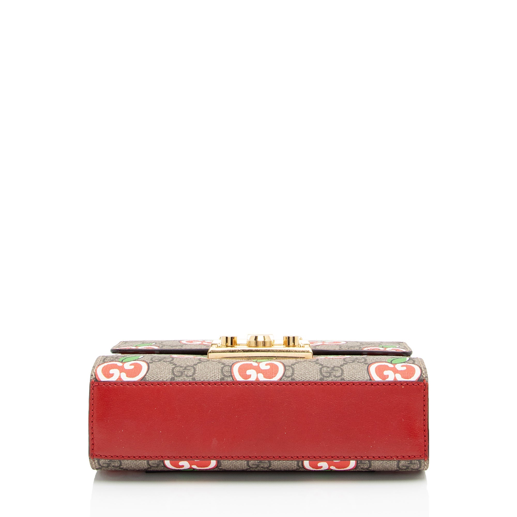 Gucci GG Supreme Apple Padlock Small Shoulder Bag