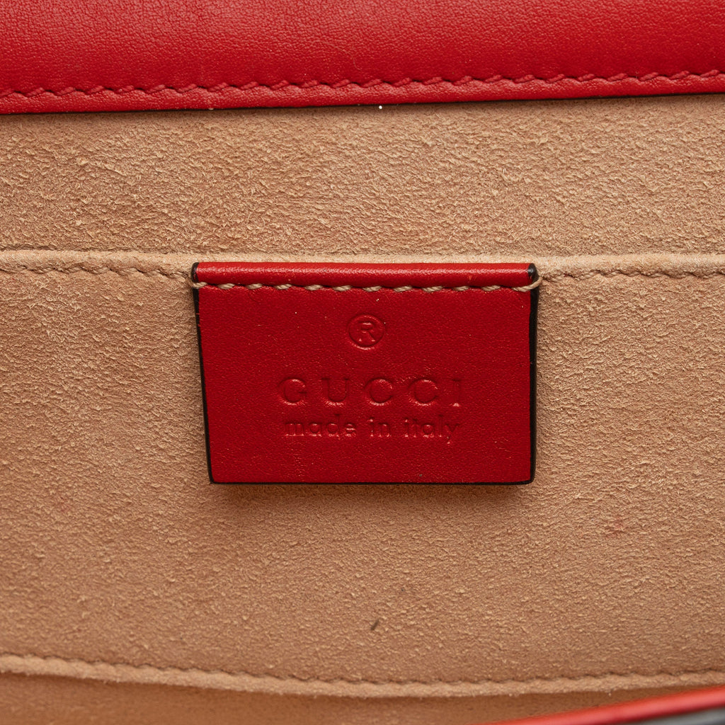 Gucci GG Supreme Apple Padlock Small Shoulder Bag