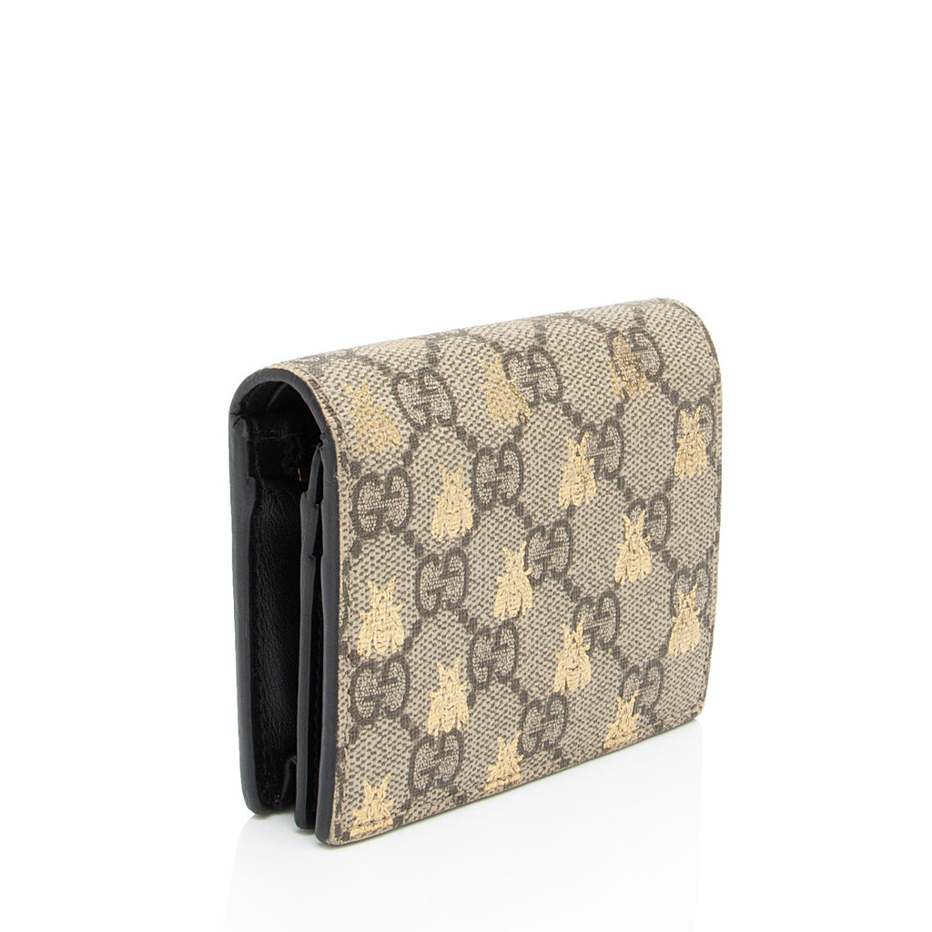 Gucci GG Supreme Bee Card Case