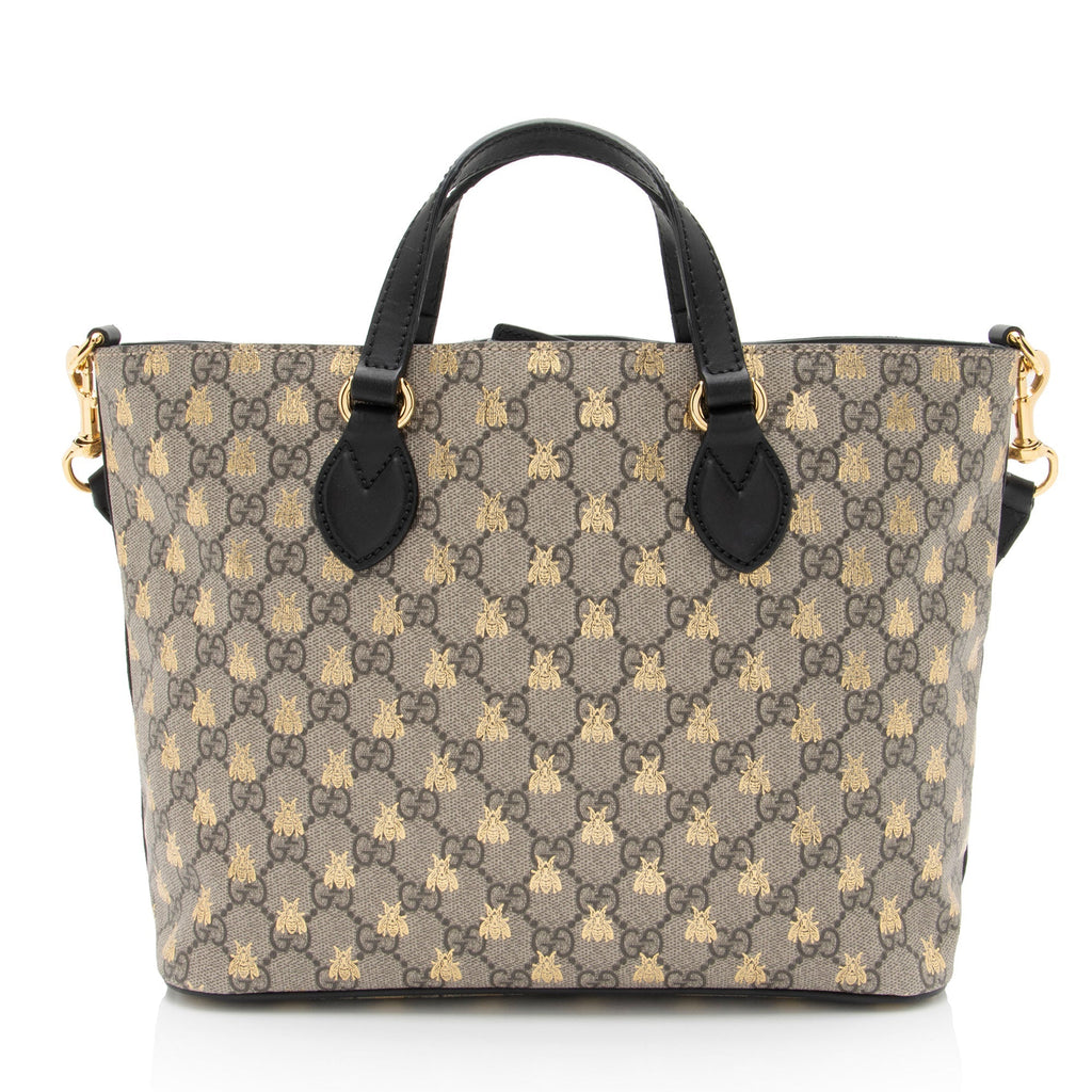 Gucci GG Supreme Bee Soft Small Tote (SHF-tdpAEz)