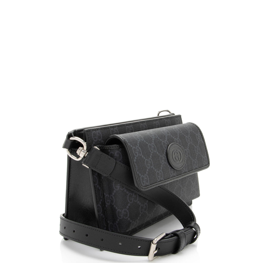 Gucci GG Supreme Flap Pocket Belt Bag