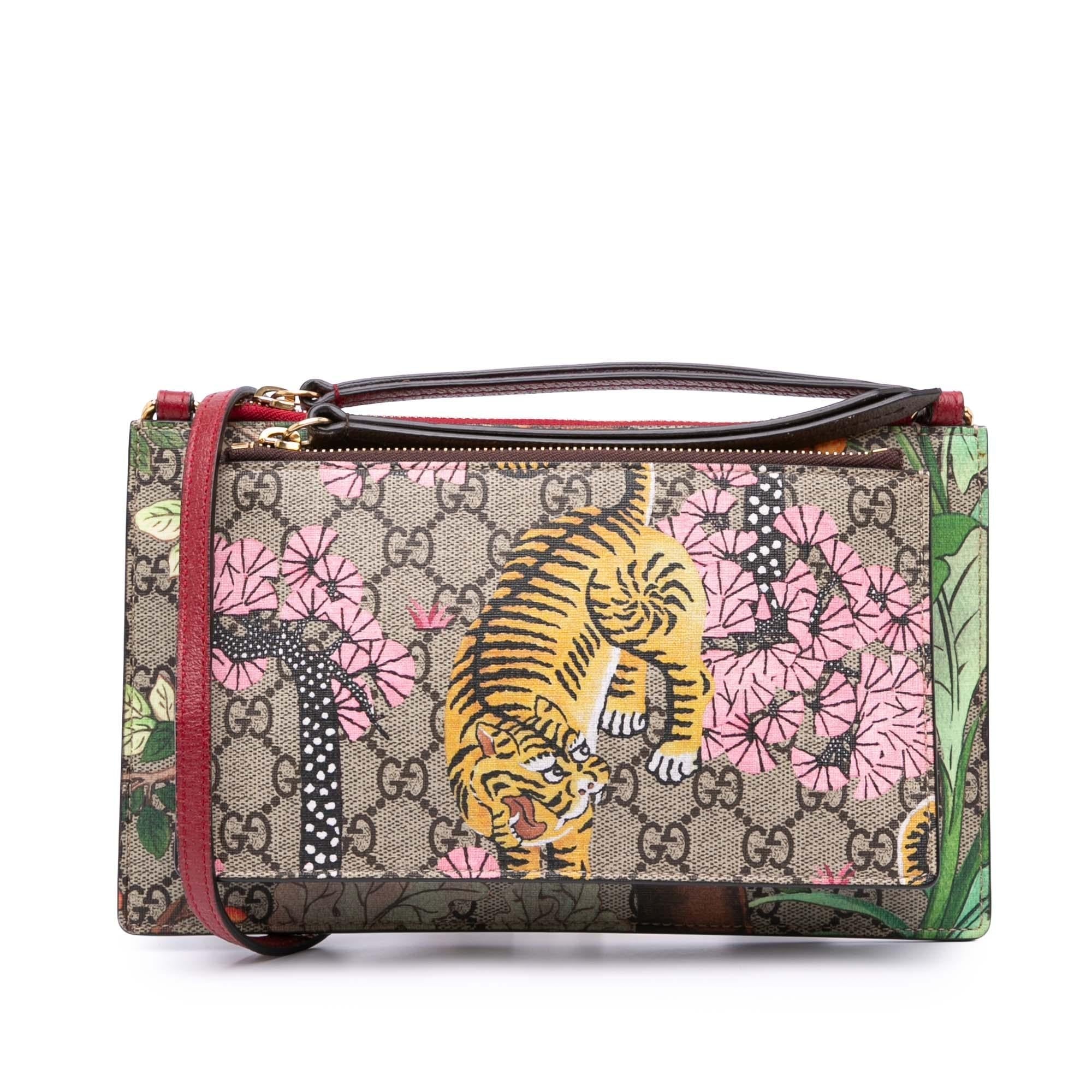 Gucci GG Supreme BLBgal Double Zip Pochette