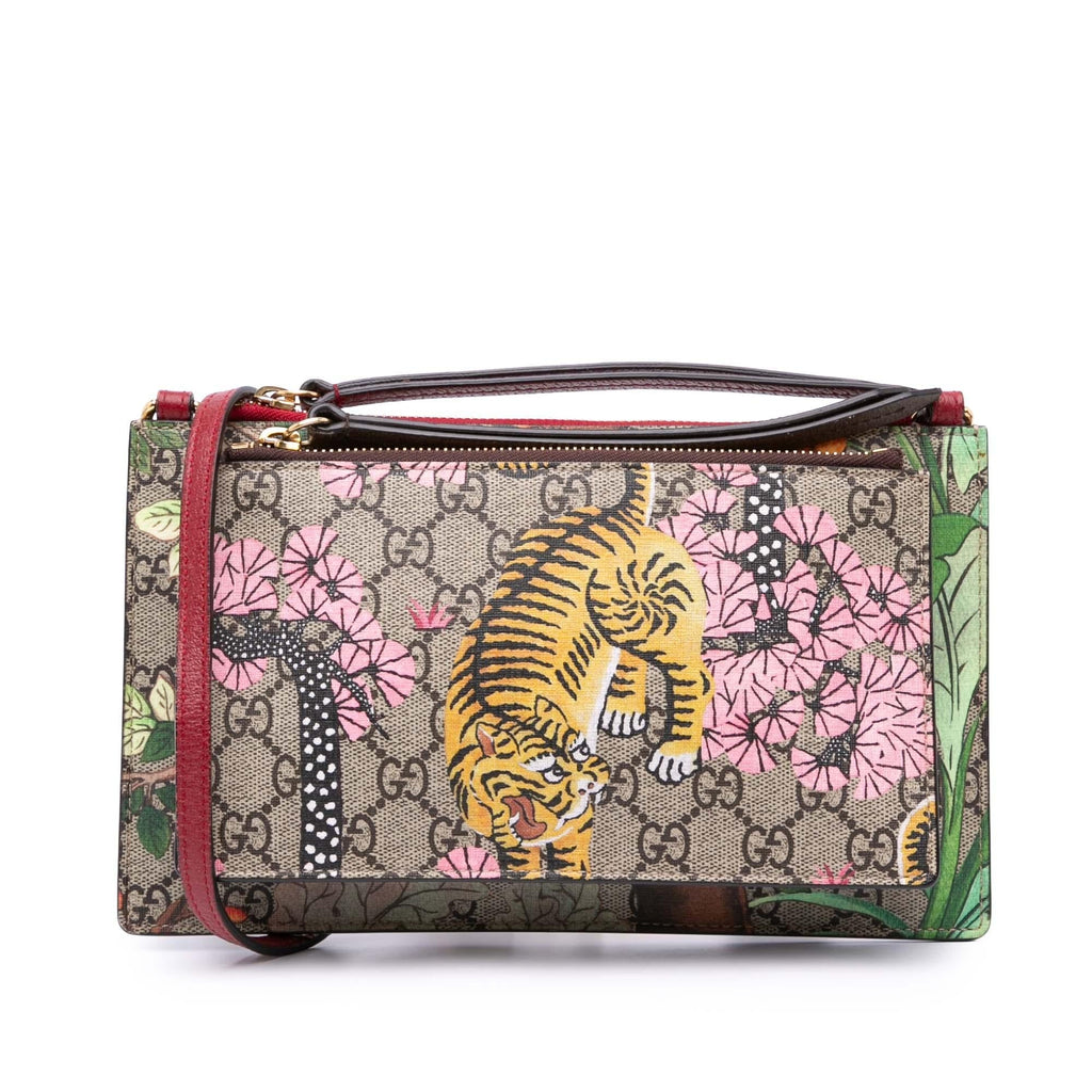 Gucci GG Supreme BLBgal Double Zip Pochette