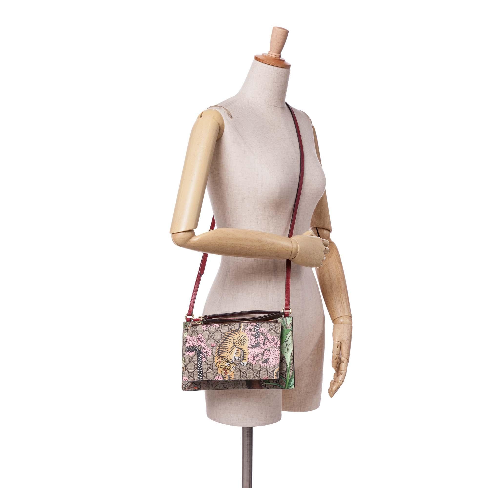 Gucci GG Supreme BLBgal Double Zip Pochette