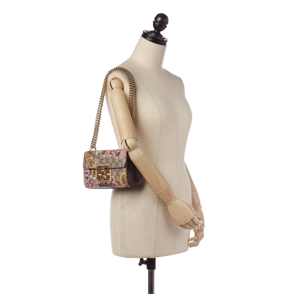 Gucci Gucci Supreme Bengal Padlock Crossbody Bag (SHG-34087)