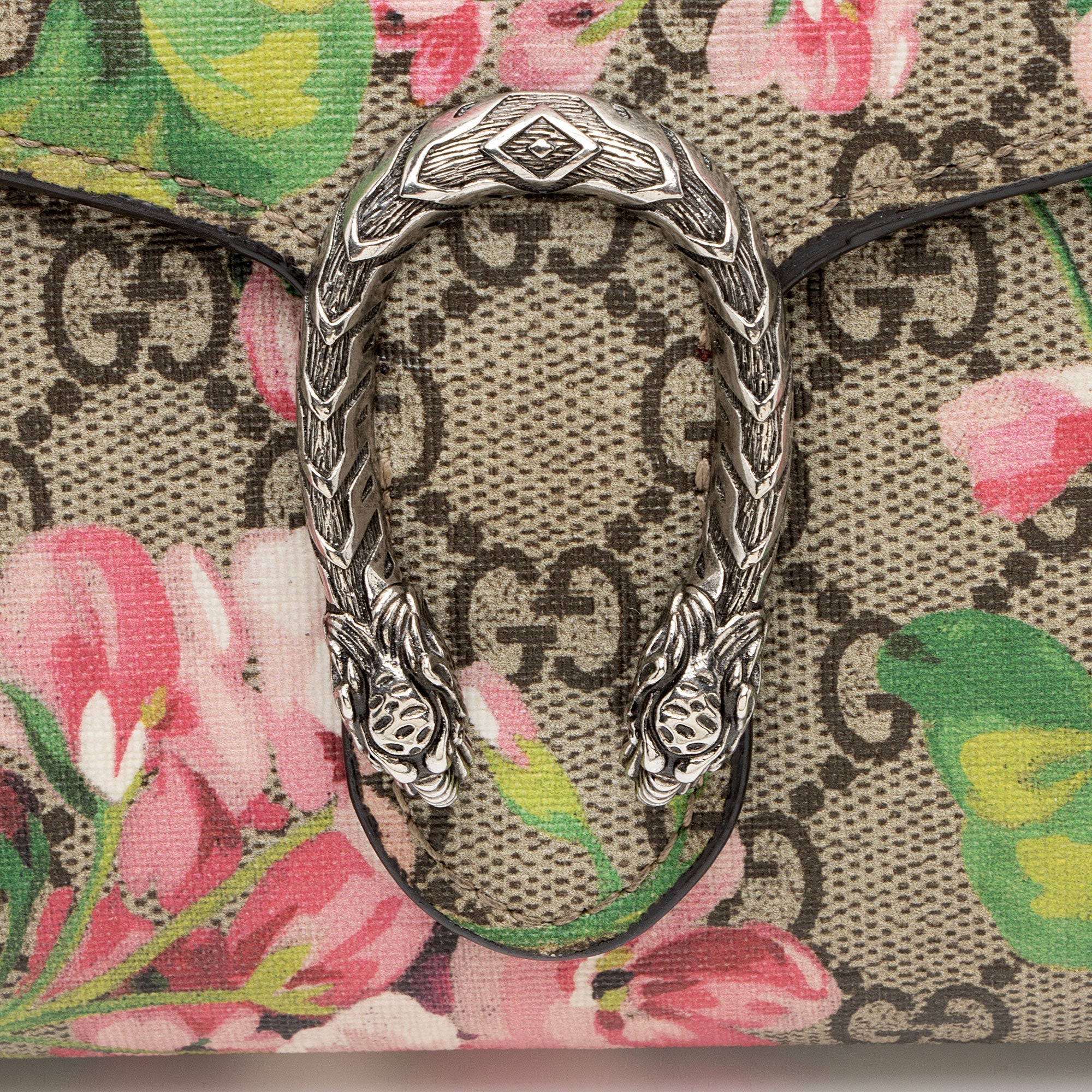 Gucci GG Supreme Blooms Dionysus Chain Wallet