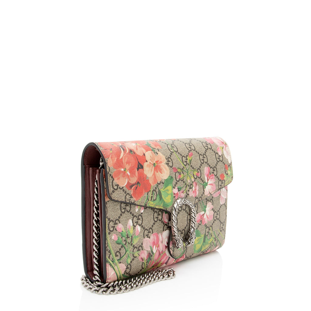 Gucci GG Supreme Blooms Dionysus Chain Wallet