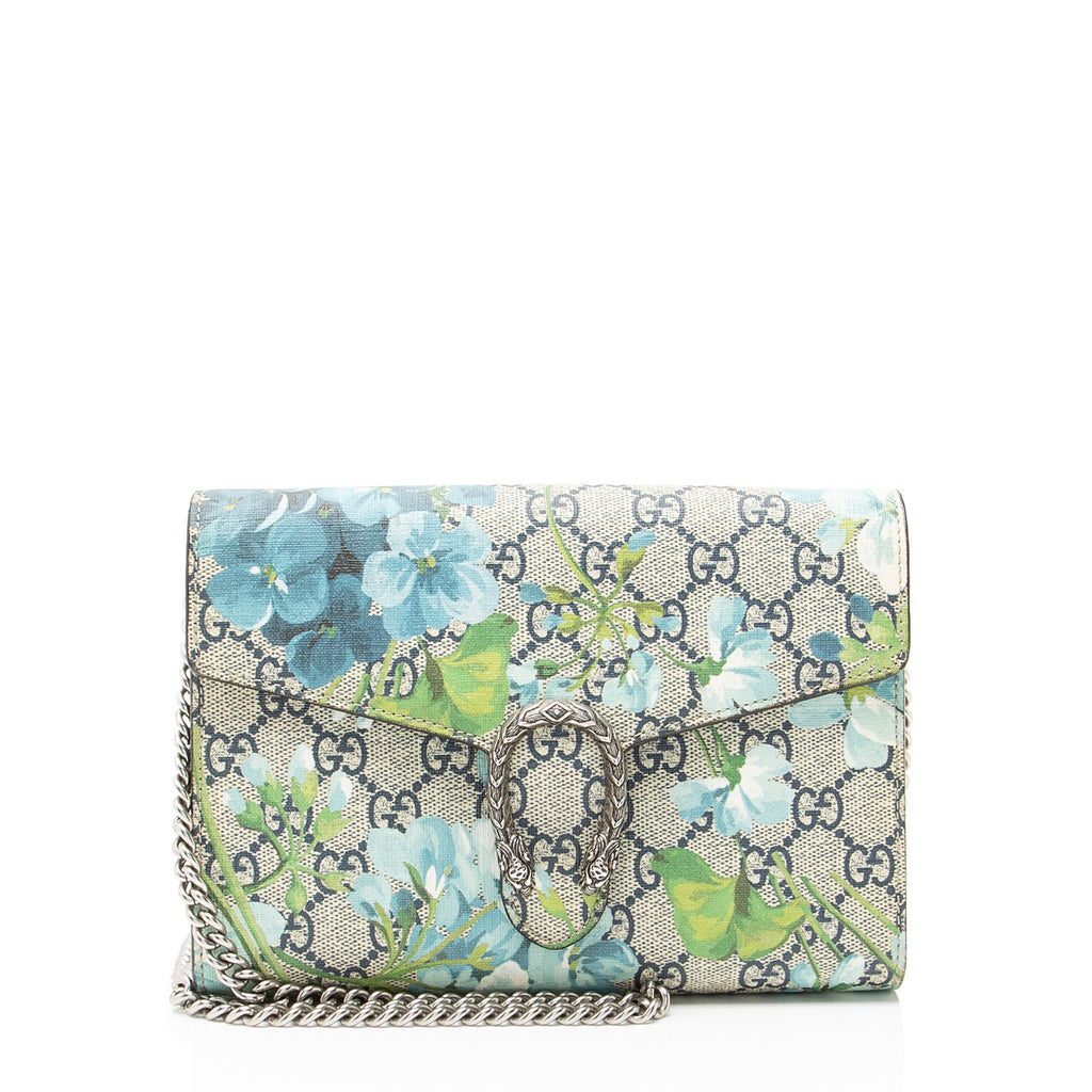 Gucci GG Supreme Blooms Dionysus Chain Wallet