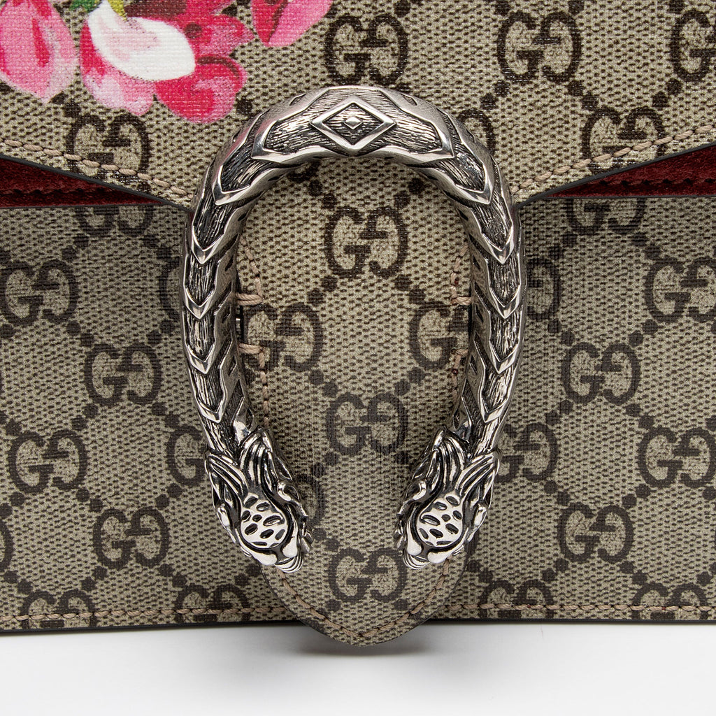 Gucci GG Supreme Blooms Dionysus Small Shoulder Bag (SHF-ZisQDH)