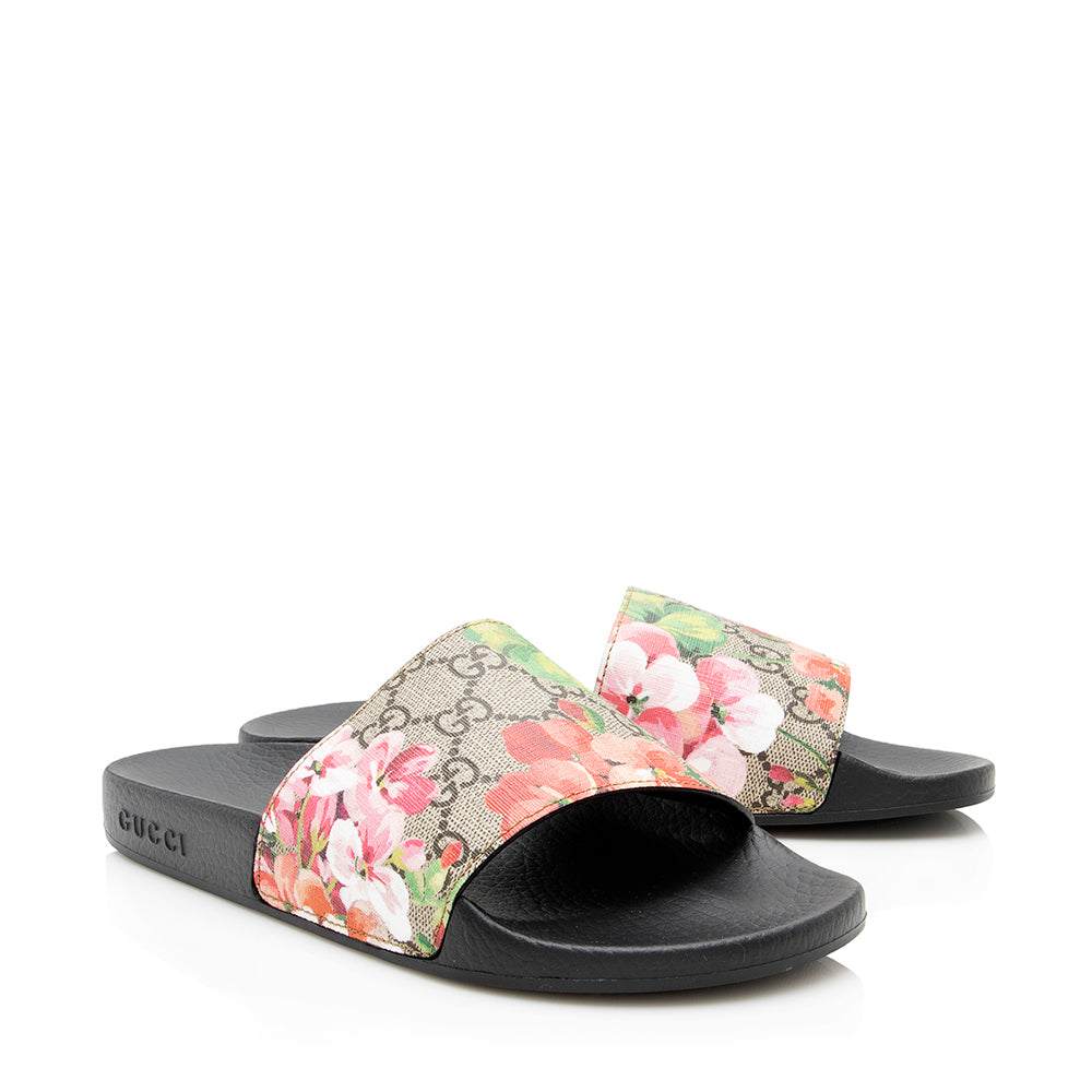 Gucci Gucci Supreme Blooms Floral Sandals - Size 8 / 38 (SHF-21681)