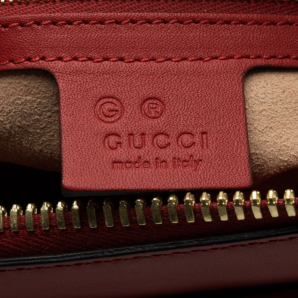 Gucci GG Supreme Blooms Medium Zip Tote (SHF-23777)