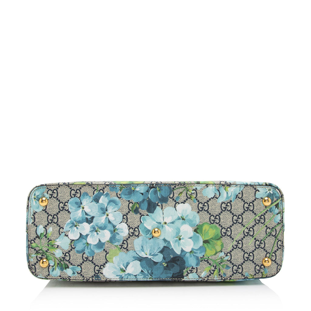 Gucci GG Supreme Blooms Medium Zip Tote