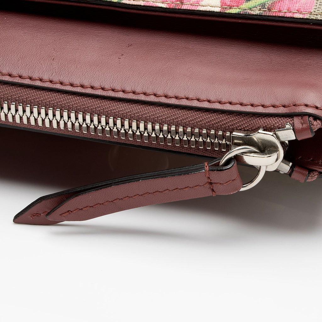 Gucci GG Supreme Blooms Medium Zip Tote (SHF-3qKJ2x)