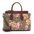 Gucci GG Supreme Blooms Medium Zip Tote (SHF-3qKJ2x)