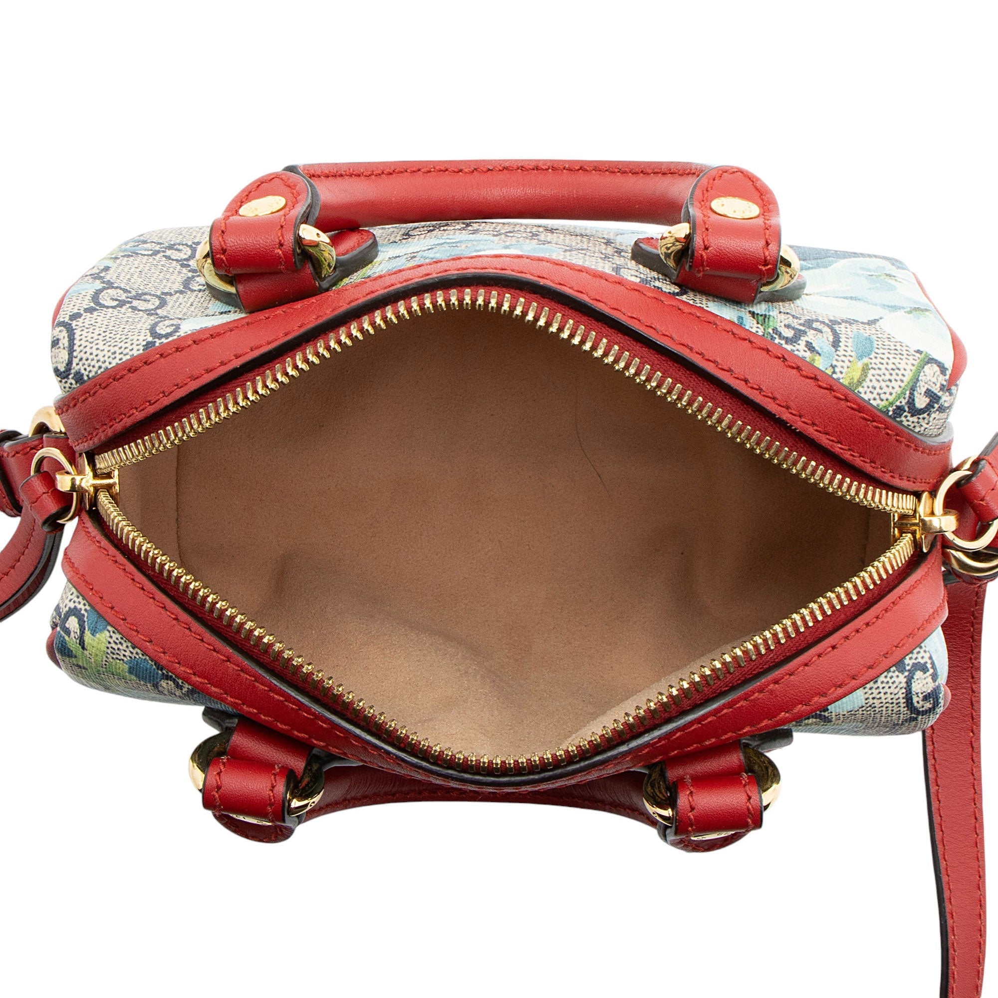 Gucci GG Supreme Blooms Mini Boston Bag (SHF-tIlAib)