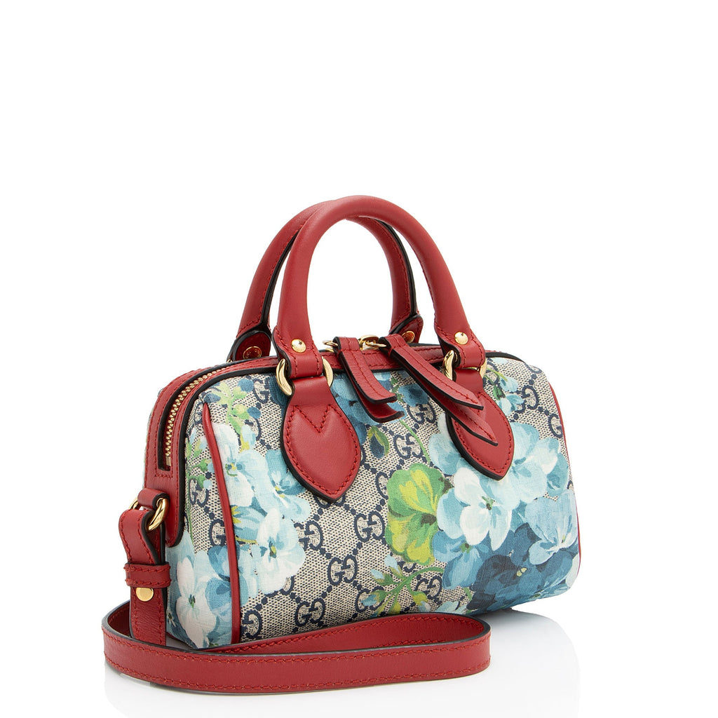 Gucci GG Supreme Blooms Mini Boston Bag (SHF-tIlAib)