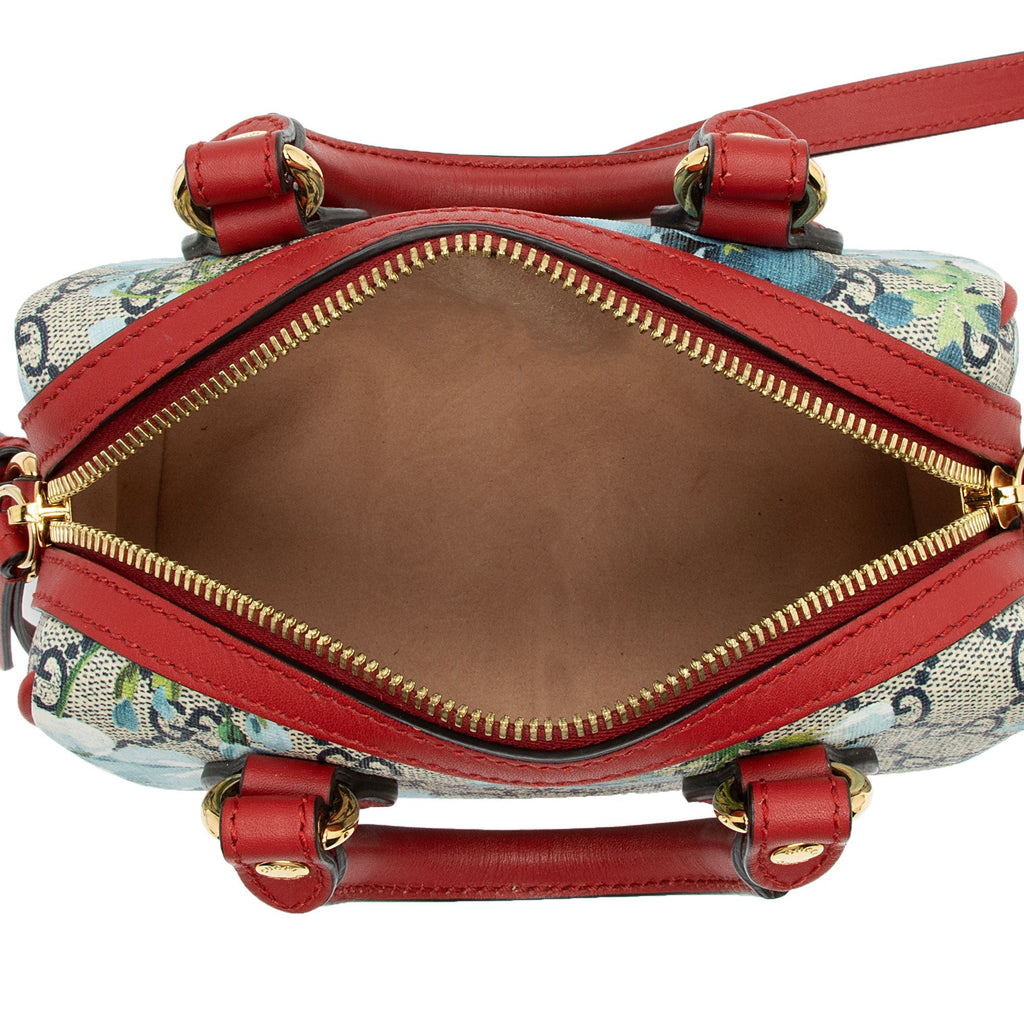 Gucci GG Supreme Blooms Mini Boston Bag (SHF-On3Jgx)