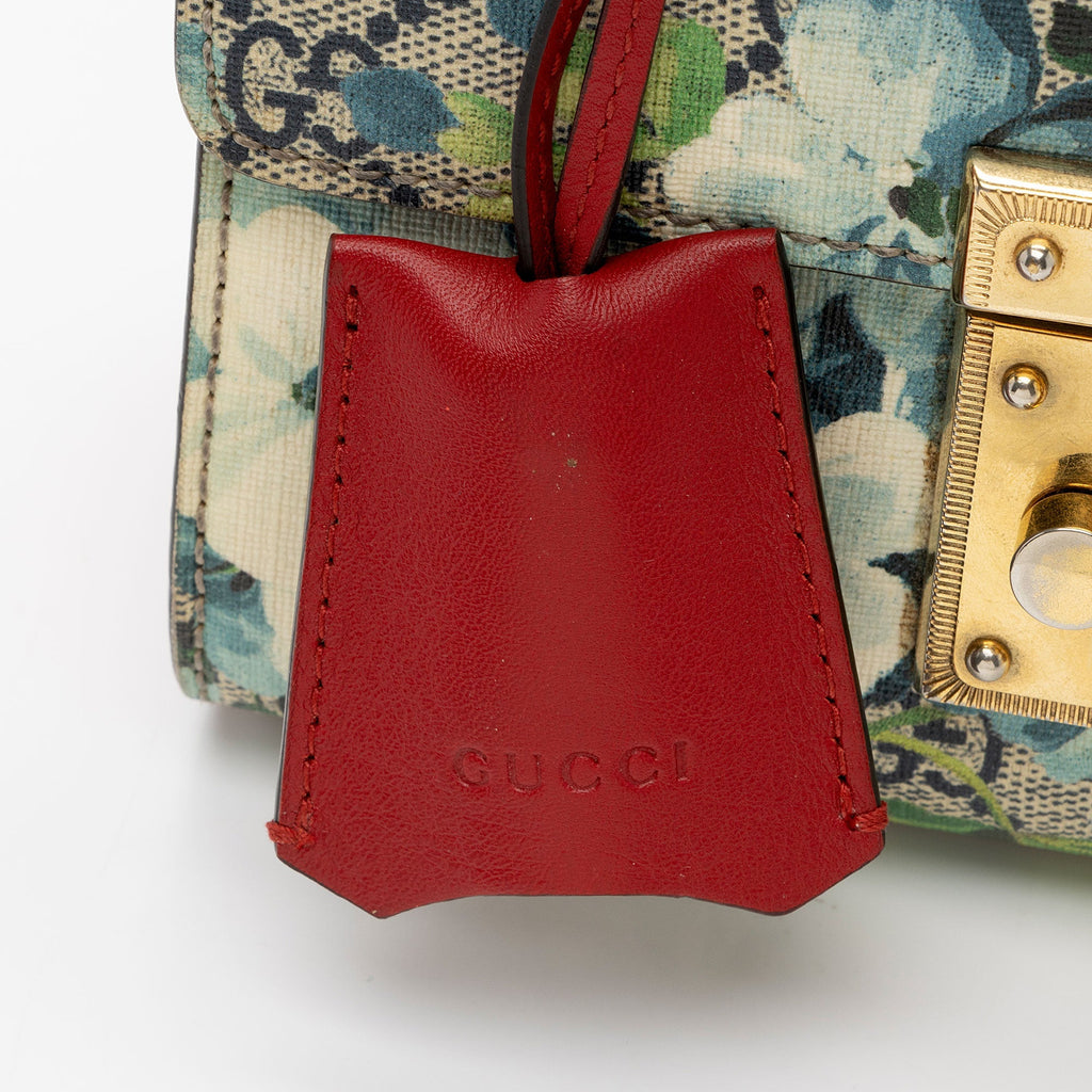 Gucci GG Supreme Blooms Padlock Small Shoulder Bag (SHF-aRDxaC)