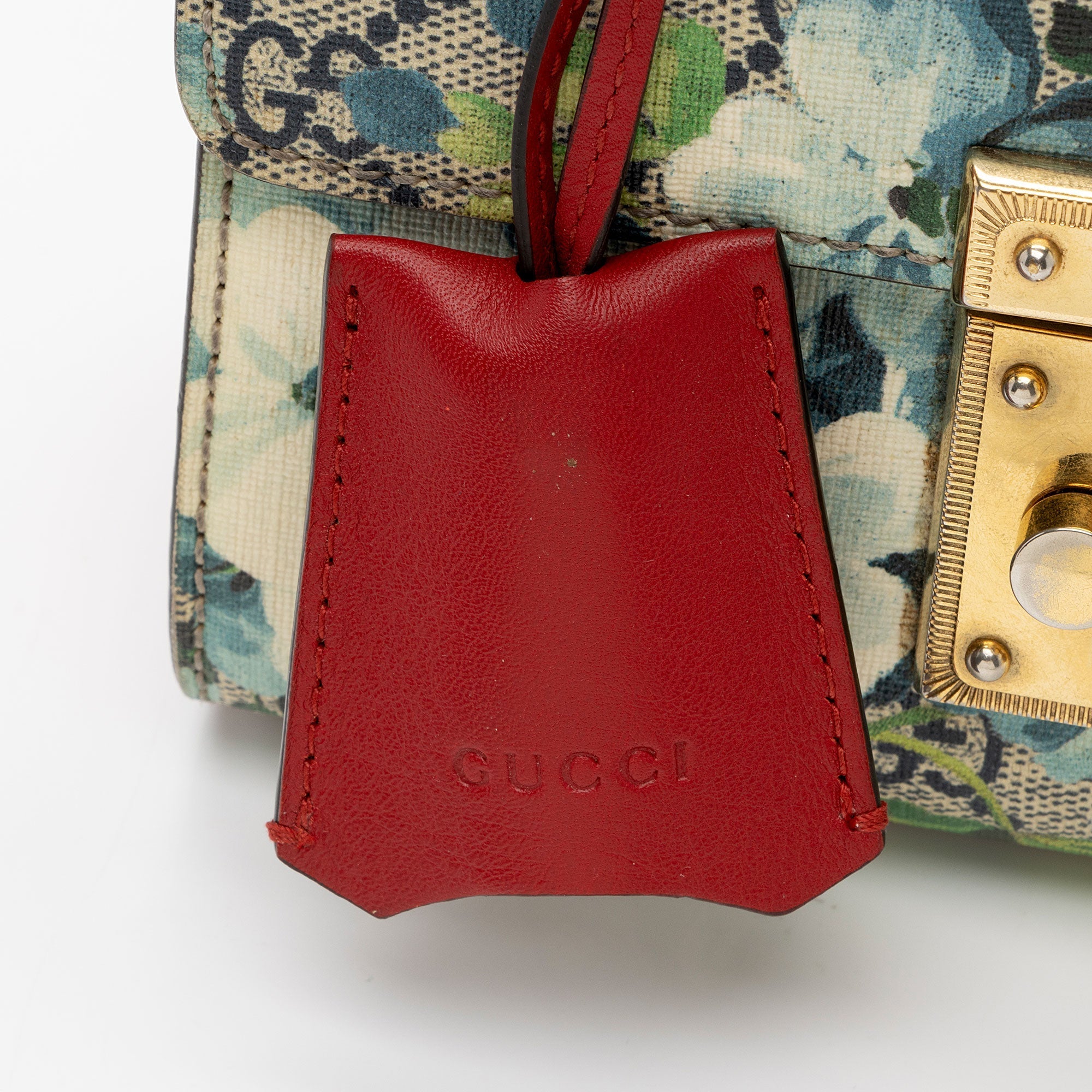 Gucci GG Supreme Blooms Padlock Small Shoulder Bag (SHF-aRDxaC)