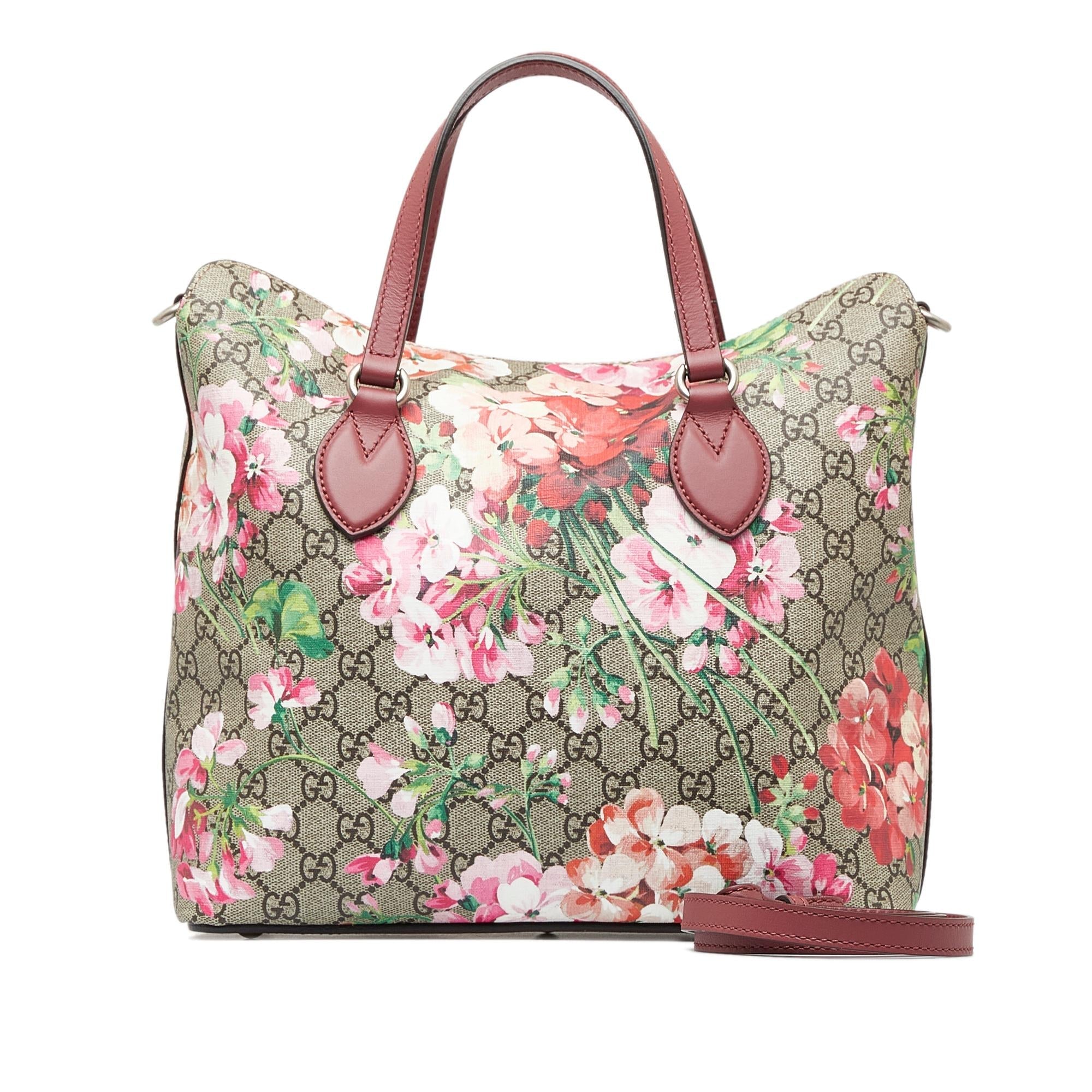 Gucci GG Supreme Blooms Satchel (SHG-dKOctA)