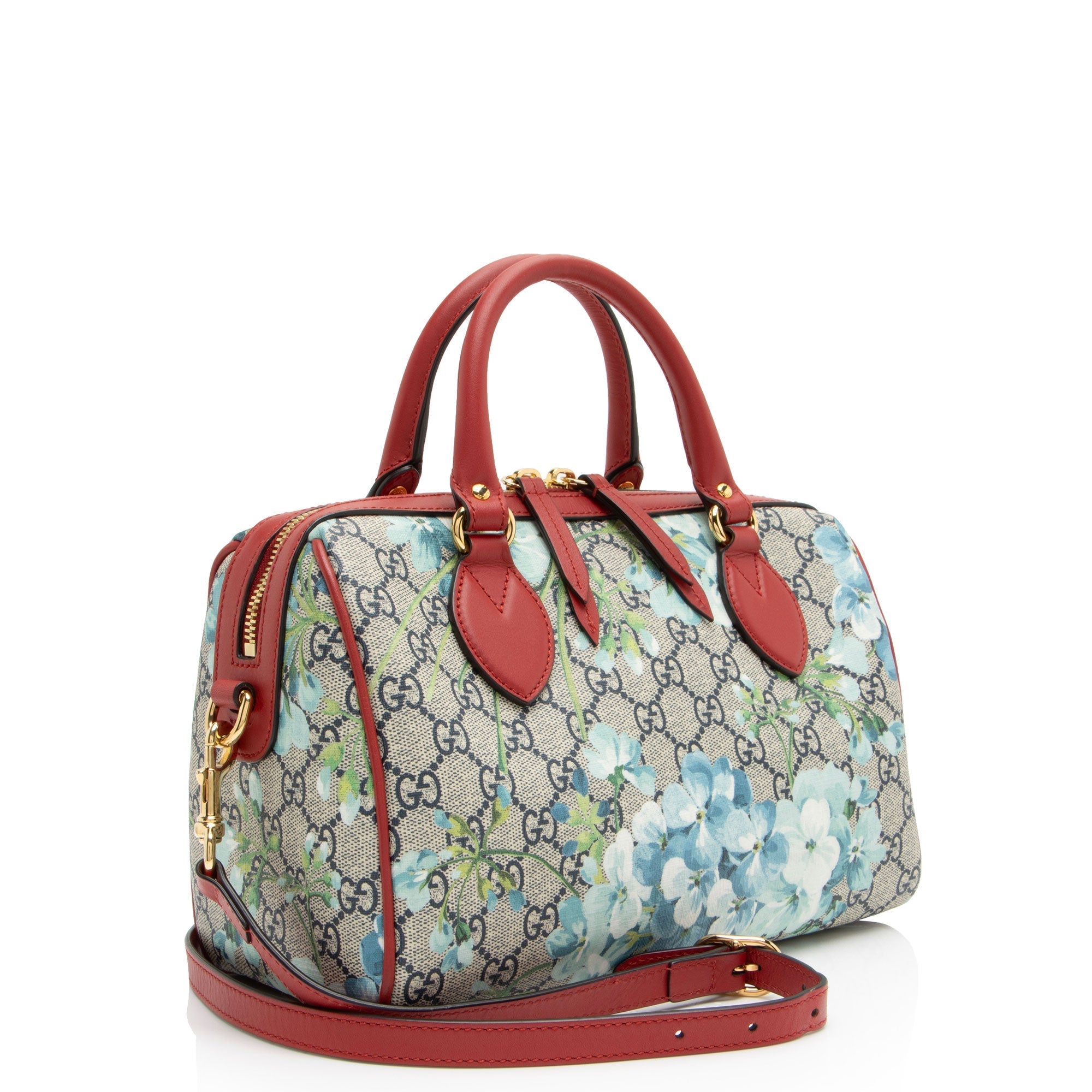 Gucci GG Supreme Blooms Small Satchel